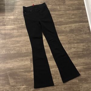 Spanx pull on Black Flared jeans